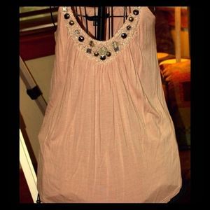 Spaghetti Straps -Jewel Embellished